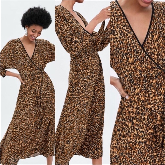 Zara Animal Print Dress - Picture 2 of 6